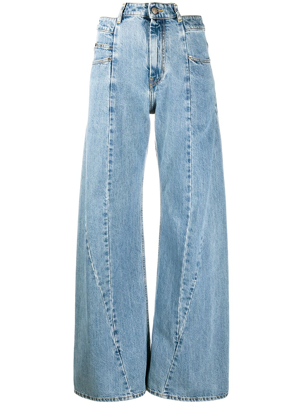 S51LA0128S30617966 컷 아웃 데님 진
